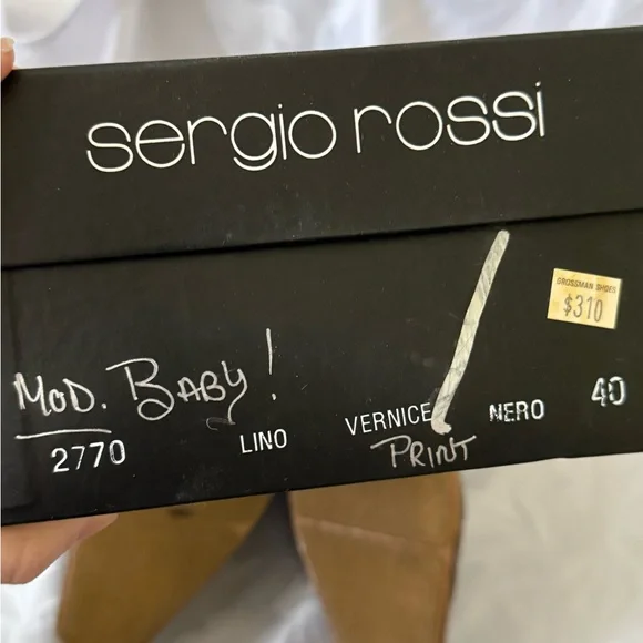 Vintage RARE Y2K Sergio Rossi Colorblock Printed Loafers - Picture 6 of 6